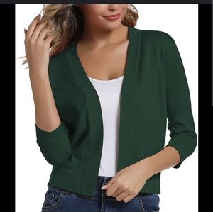 Urban Coco Hunter green Sweater jacket